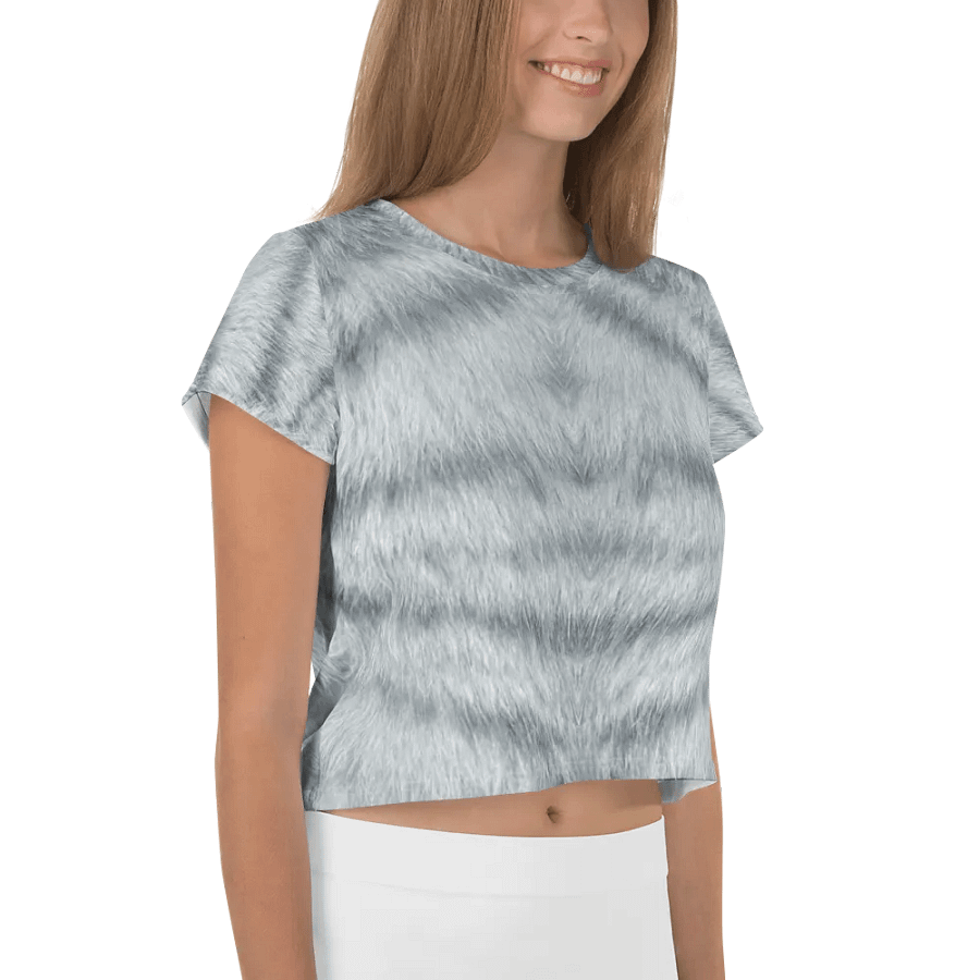 Silver Tabby Cat Crop Tee product image (5)