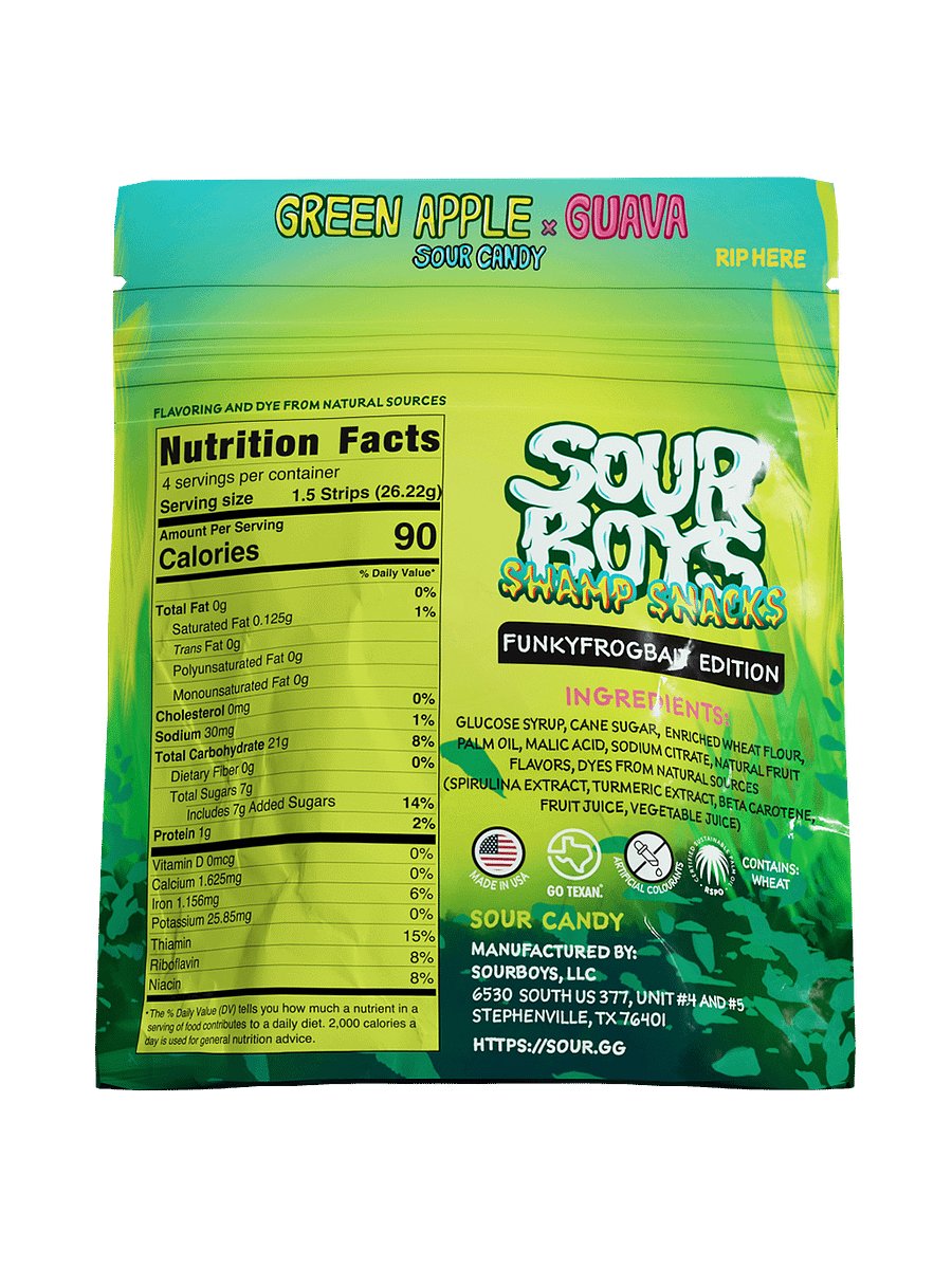 Swamp Snacks Sour Belts - SourBoys product image (2)