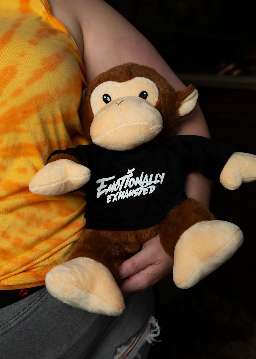 Emotionally Exhausted Plush Monkey product image (2)