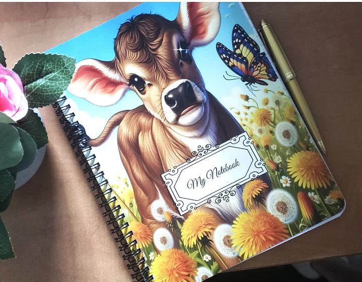Baby Calf Lovers Coiled My Notebook product image (1)