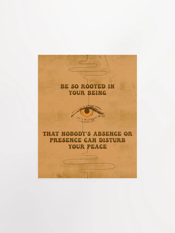 Matte Poster - Rooted in Being product image (2)
