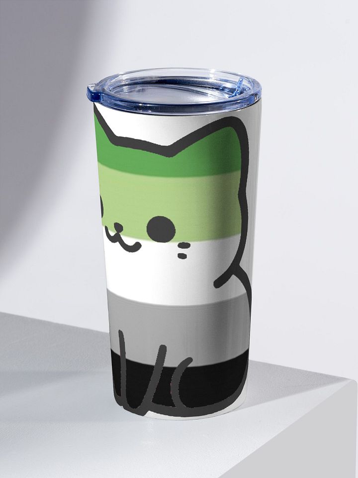 Aromantic Pride Kitty Tumbler Cup product image (2)