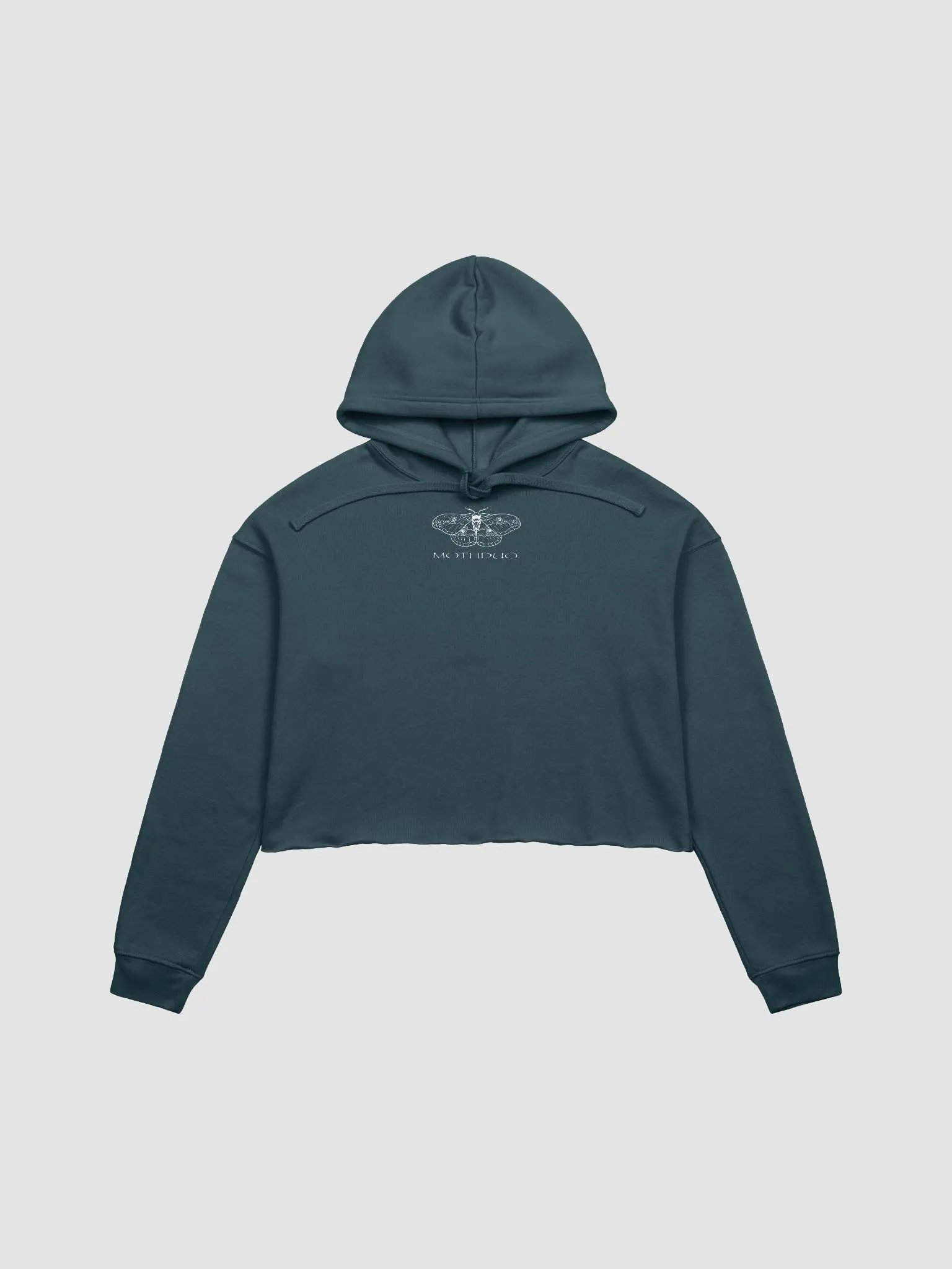 Mothduo Cropped Hoodie - White (Wings Edition) product image (1)
