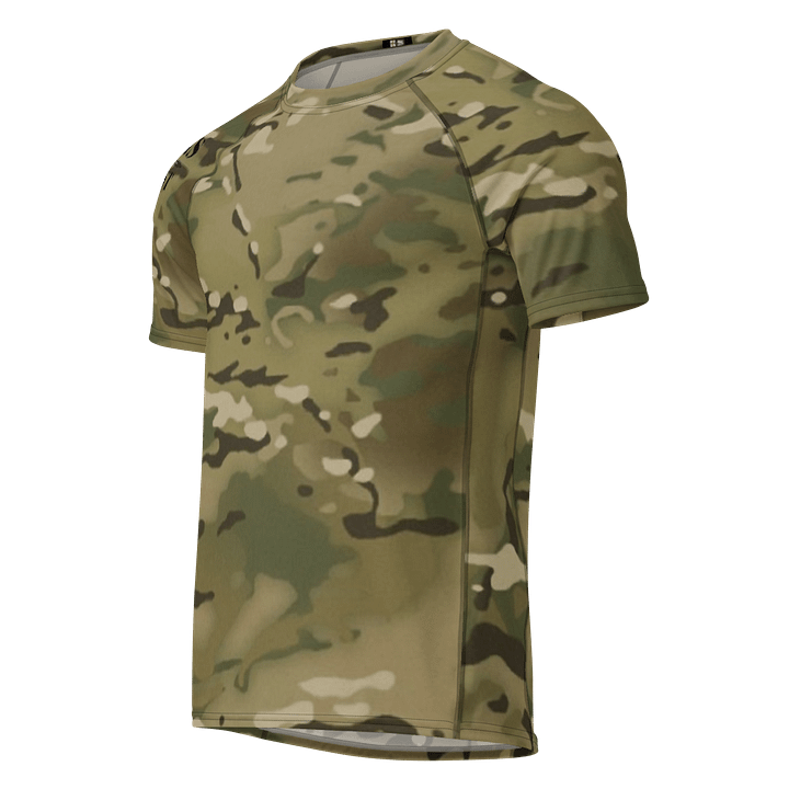 Faithful Camo: Men's Short Sleeve Rash Guard - Multicam product image (1)