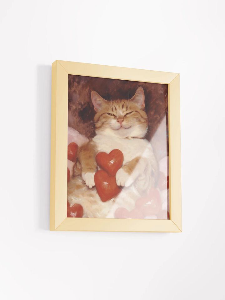 Cozy Love Cat Framed Poster product image (4)