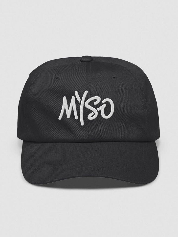 MYSO Black Dad Hat with White Solo Logo product image (1)