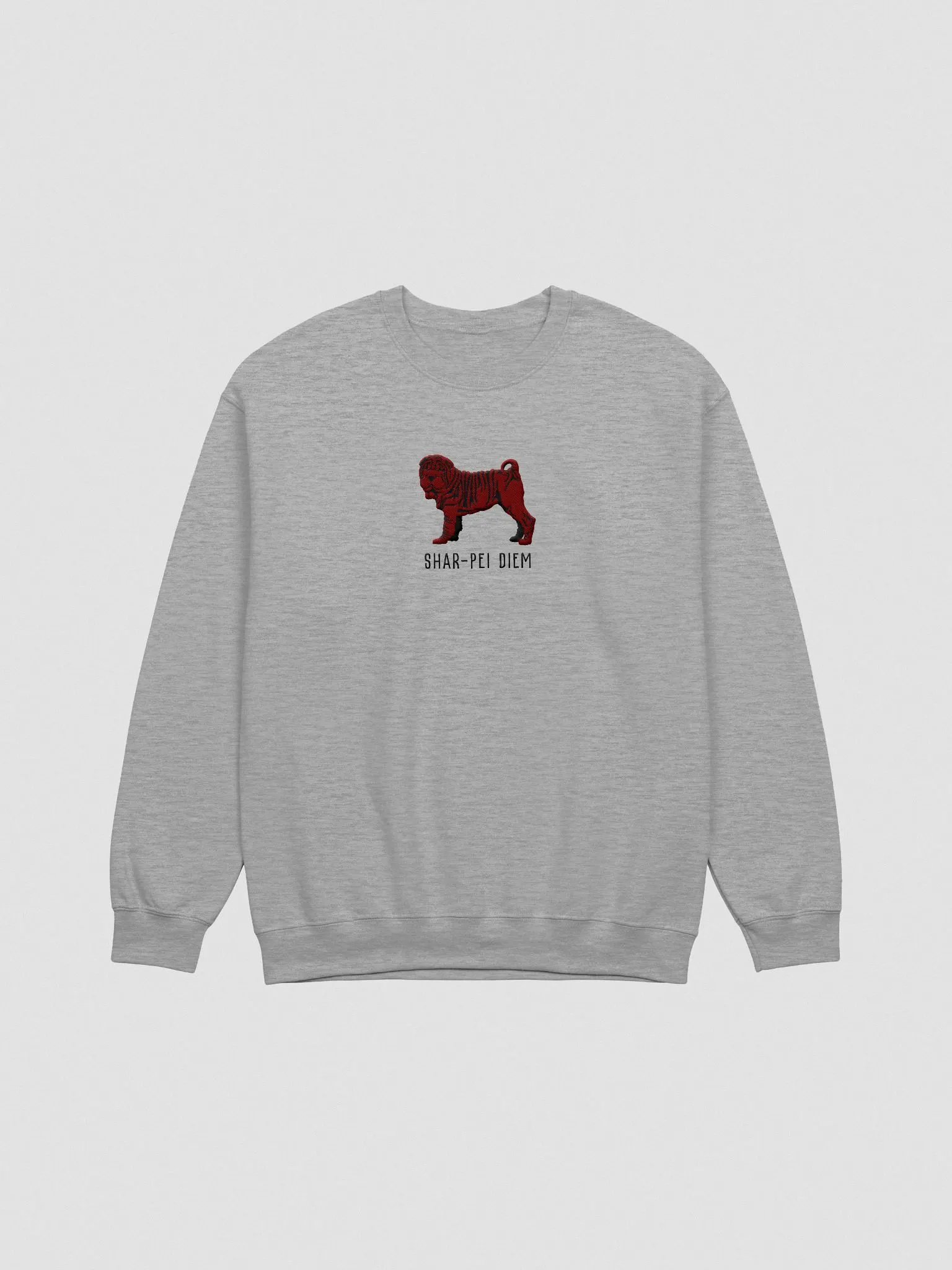 Shar-Pei Diem Sweatshirt (Embroidered) of a Chinese Shar-Pei(Chocolate) product image (4)