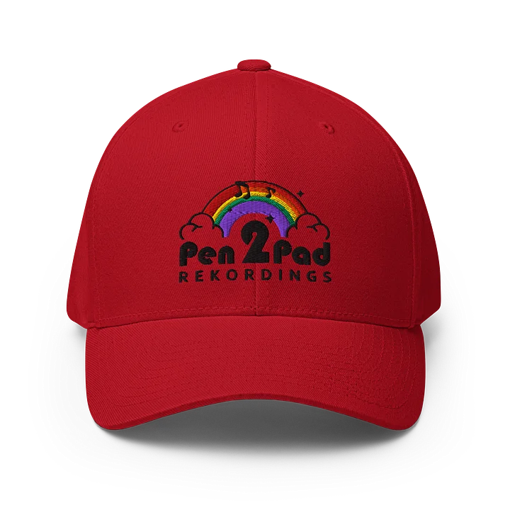 Pen2Pad Red Flexfit hat product image (1)