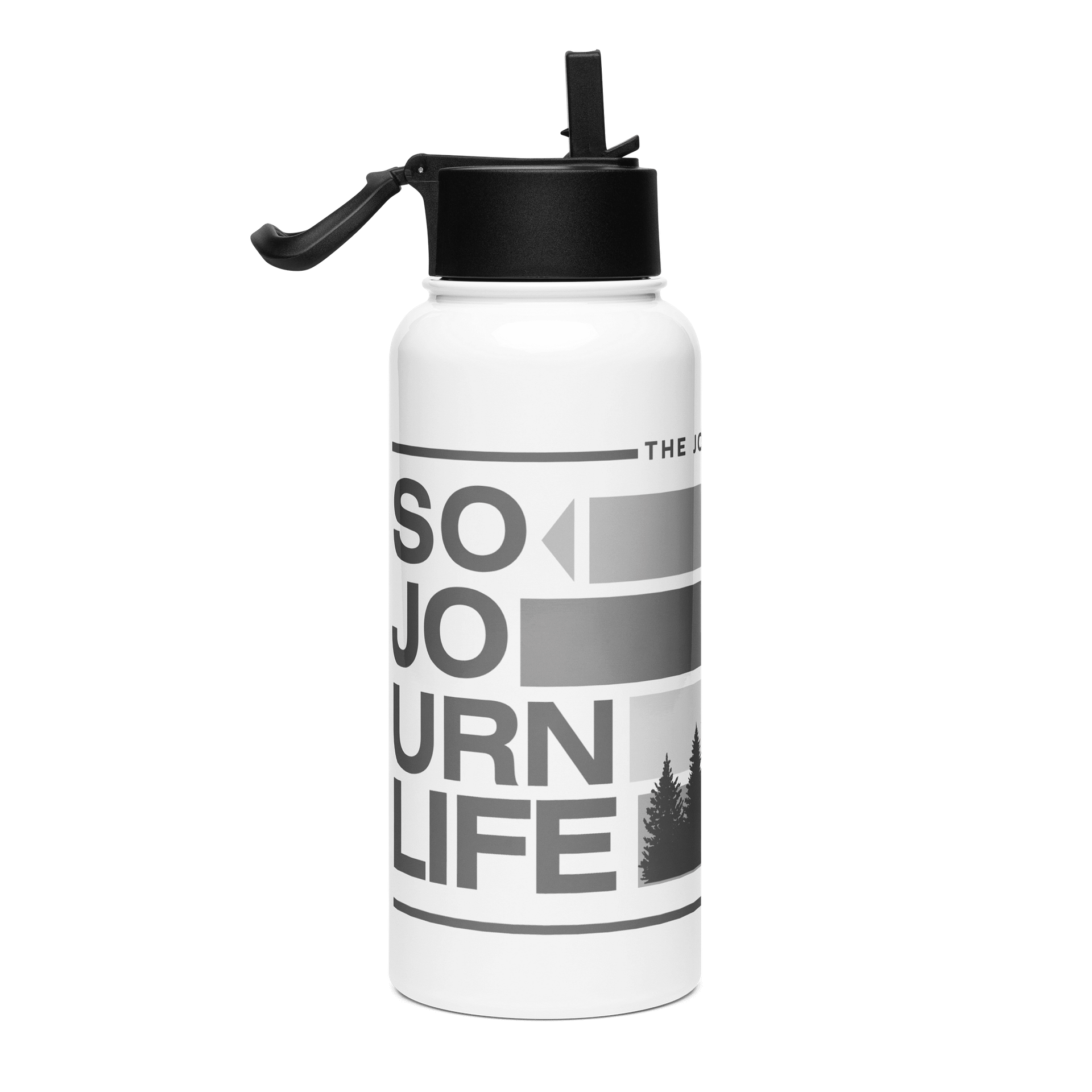 The Journey Is The Adventure - Stainless Steel Water Bottle w/ Straw Lid product image (4)