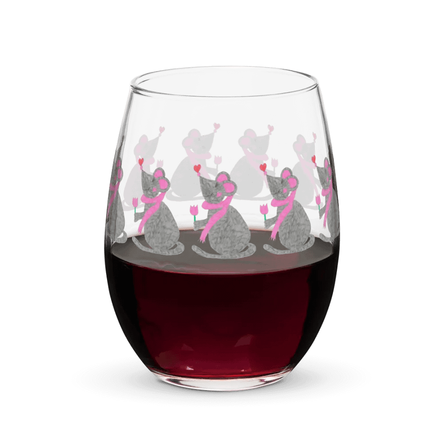 Tulip mouse Stemless Wine Glass product image (5)