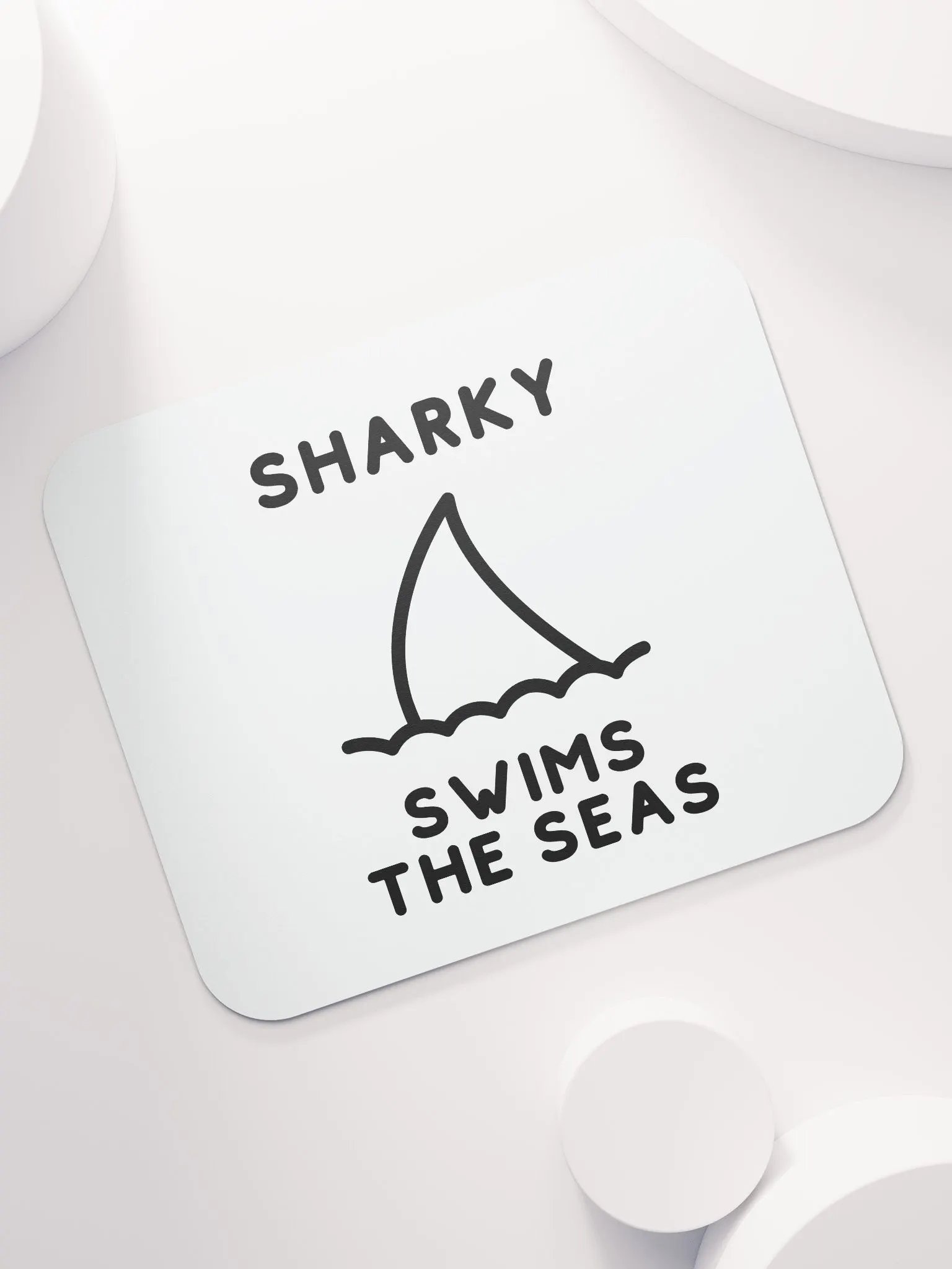 Sharky Swimming Mouse Pad product image (7)