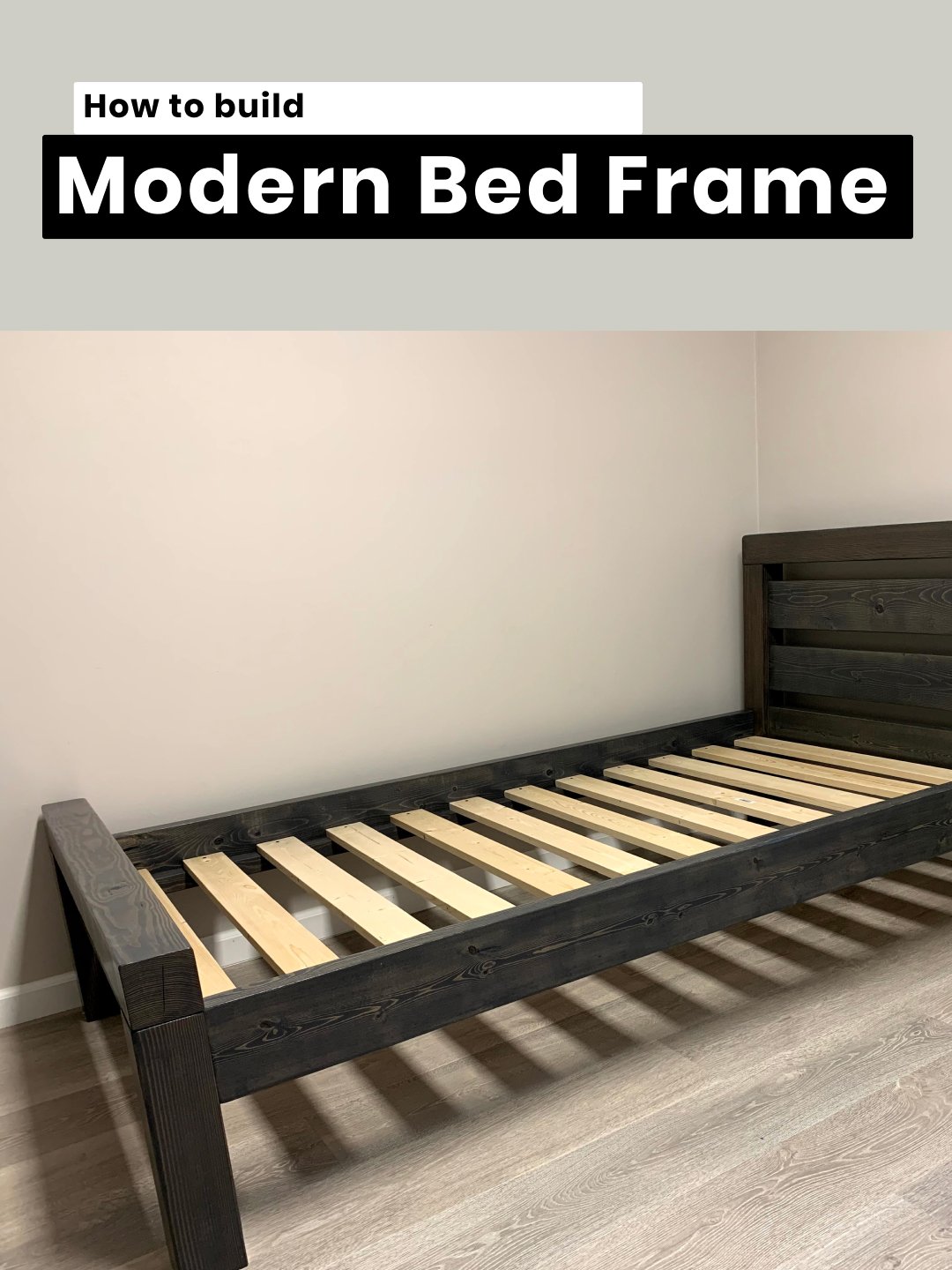 Modern Farmhouse Twin Bed | DIY | Digital Plan product image (2)