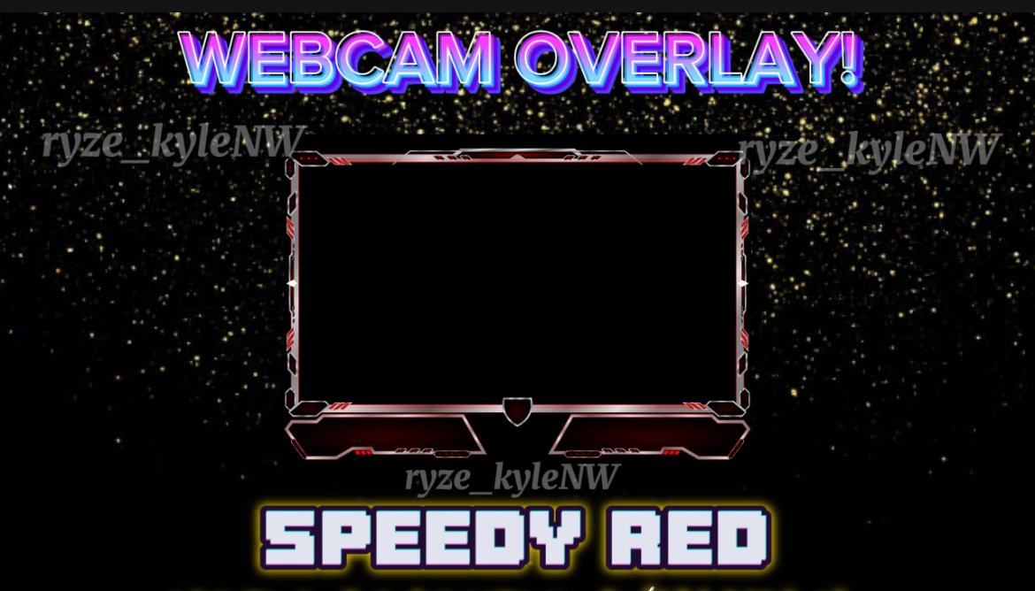 Webcam Overlay SPEEDY RED product image (2)
