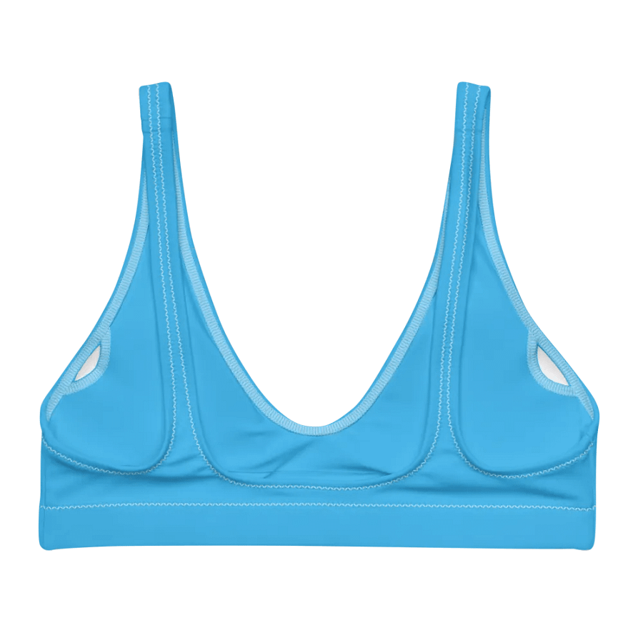 Blue Recycled Padded Bikini Top product image (3)