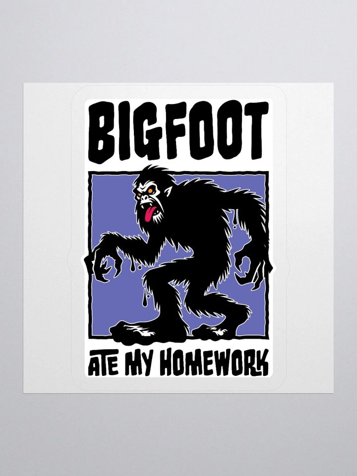 Bigfoot Ate My Homework Sticker product image (2)