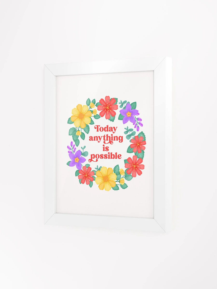 Today anything is possible - Motivational Wall Art White product image (3)