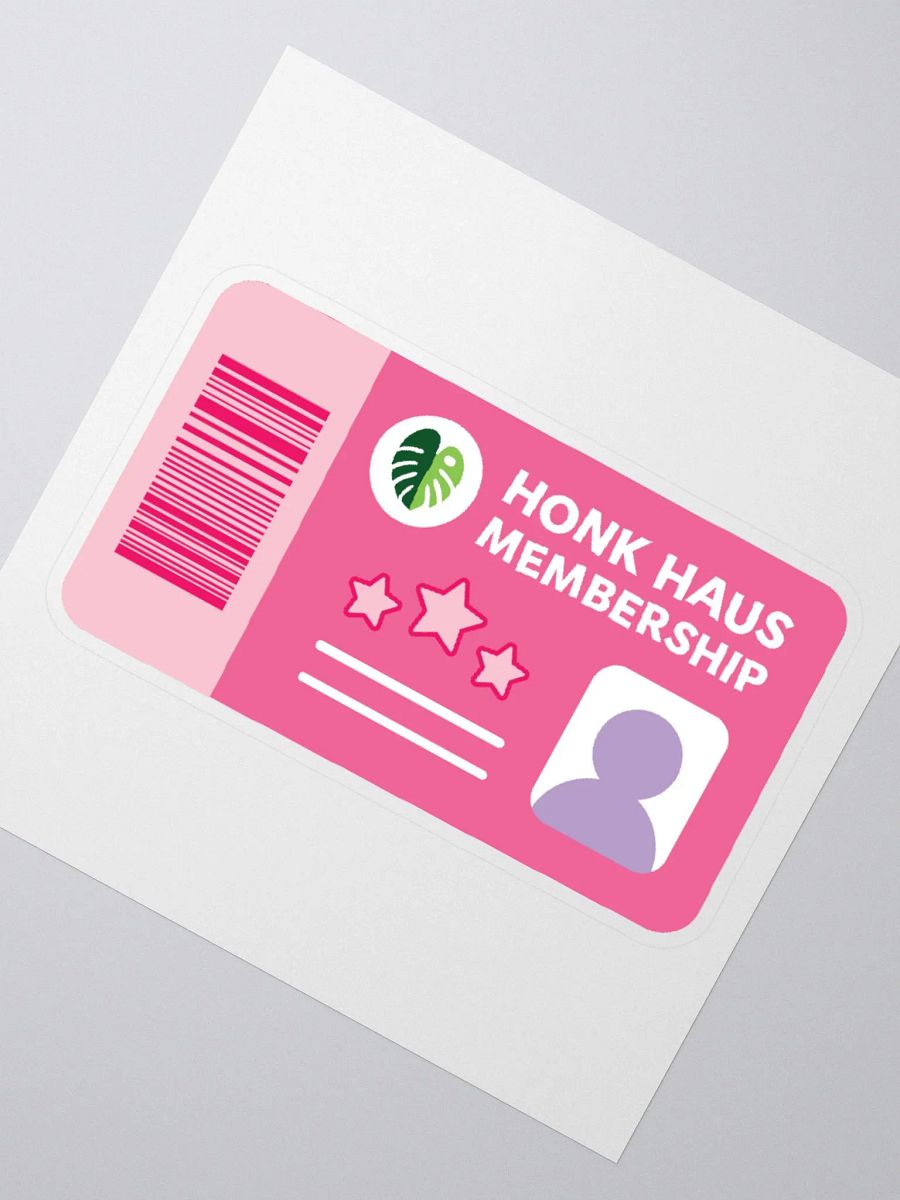 honk haus membership card sticker product image (2)