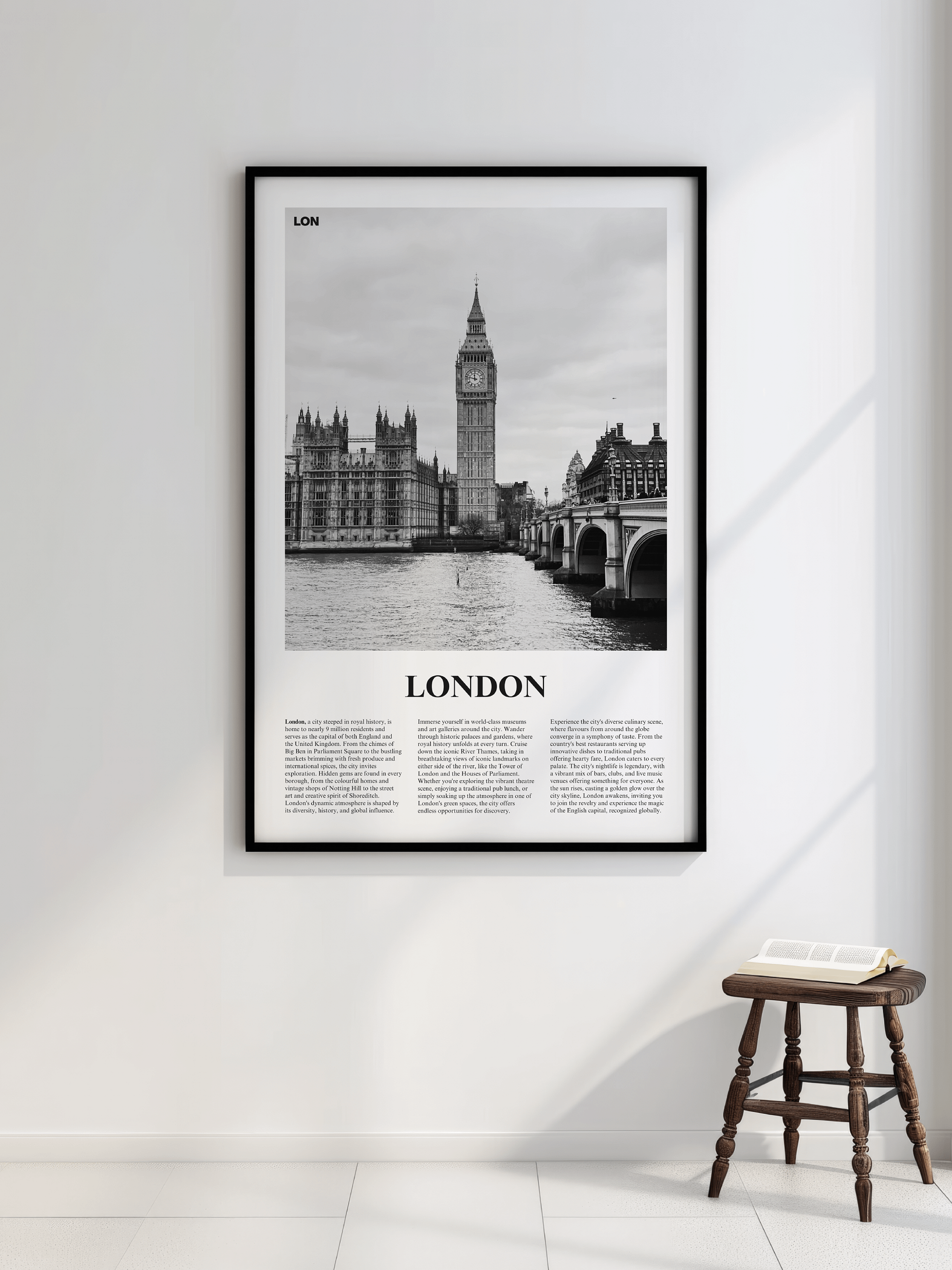 London 01 Newspaper Poster | Framed product image (2)