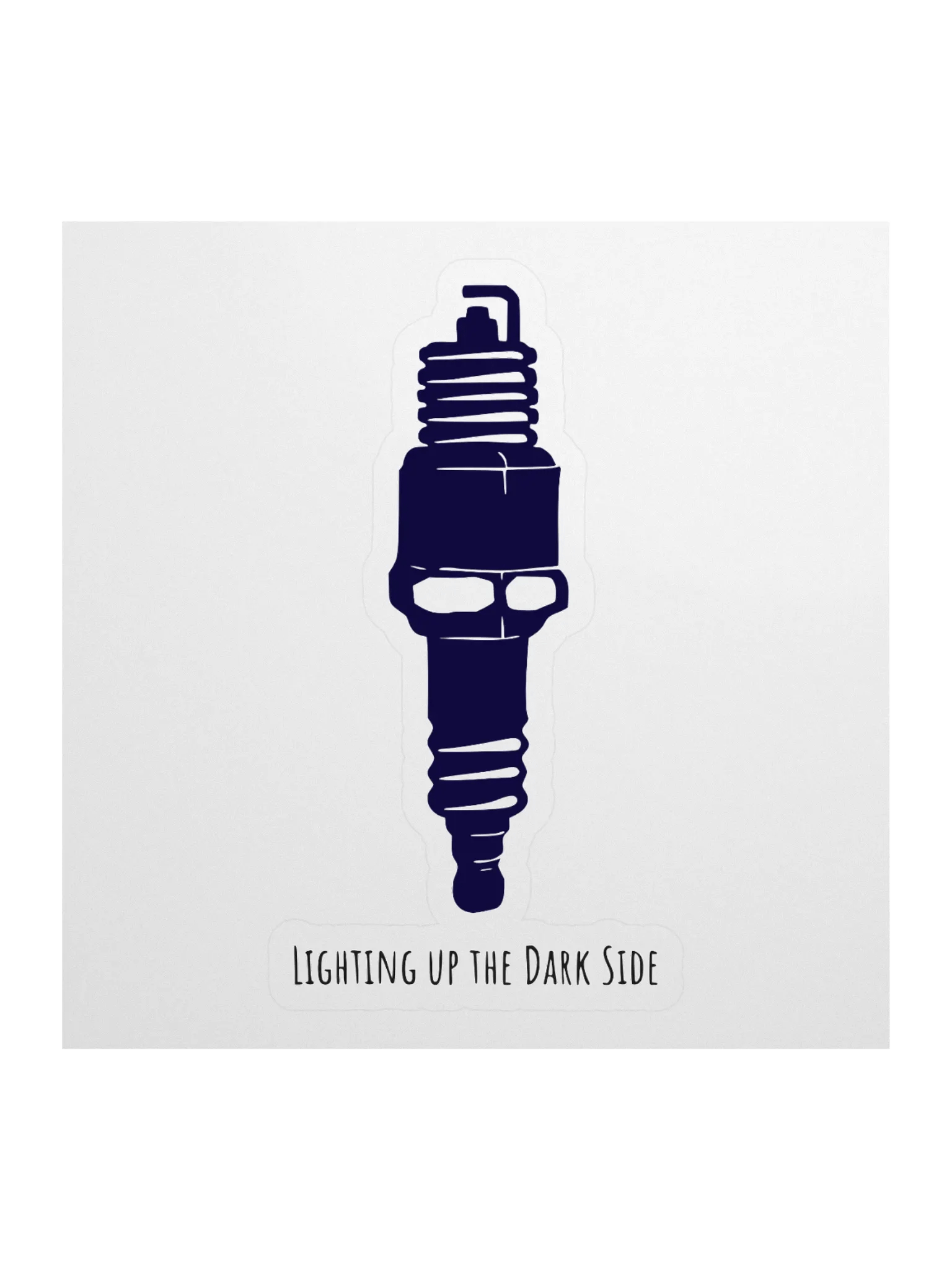 Spark Plug Warrior Kiss Cut Sticker product image (1)