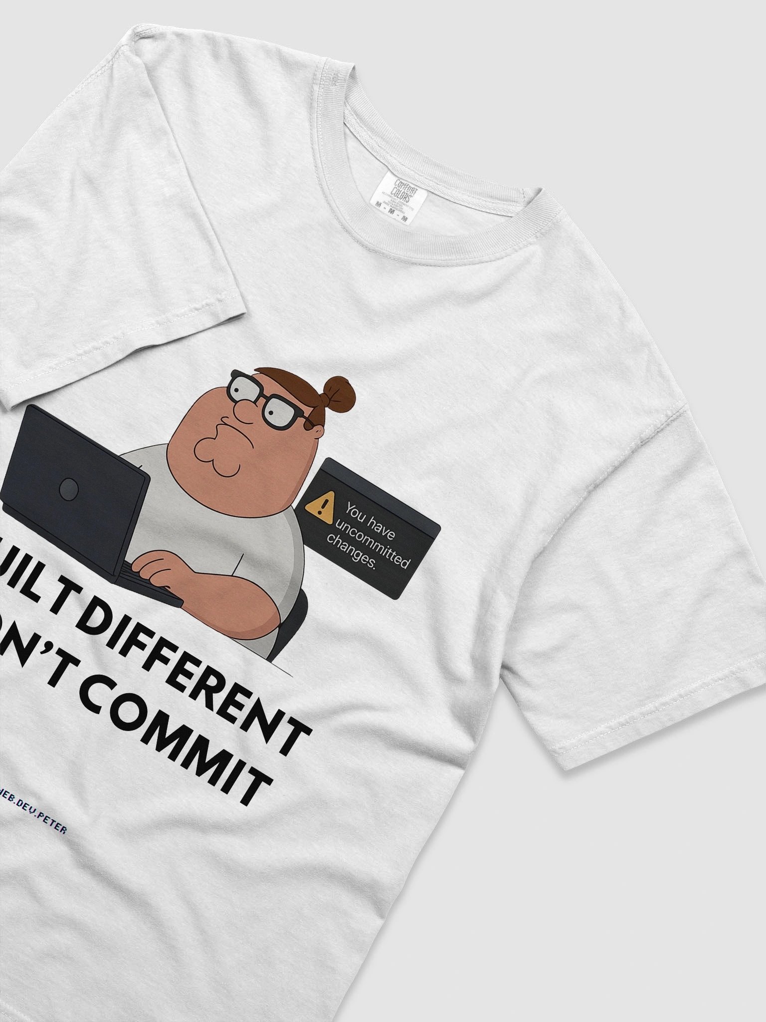 “Didn’t Commit” Developer Tee White product image (63)
