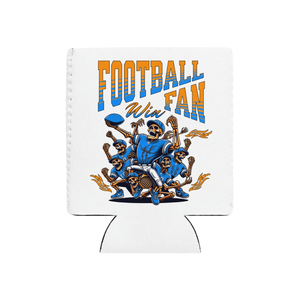 Football Fan Skeleton Touchdown Can Cooler product image (1)