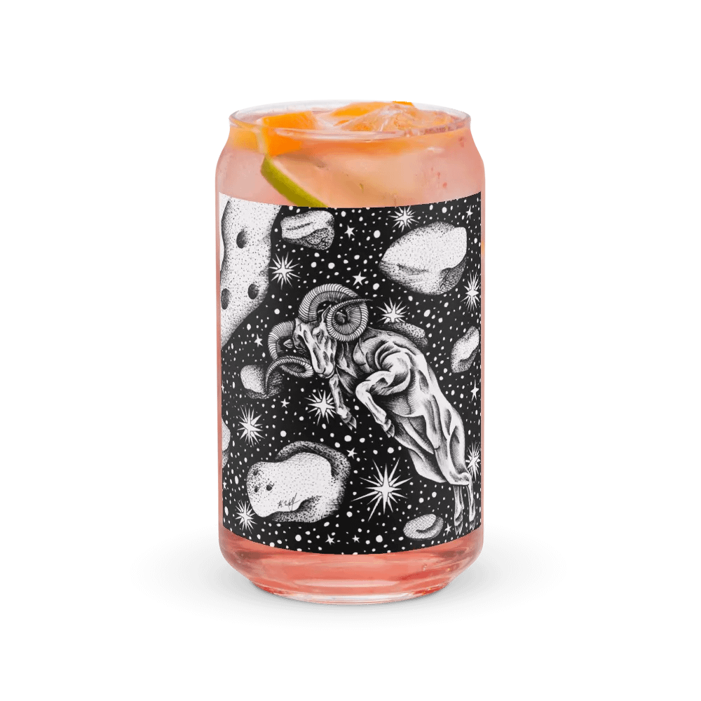 Aries Zodiac Can-Shaped Glass product image (3)