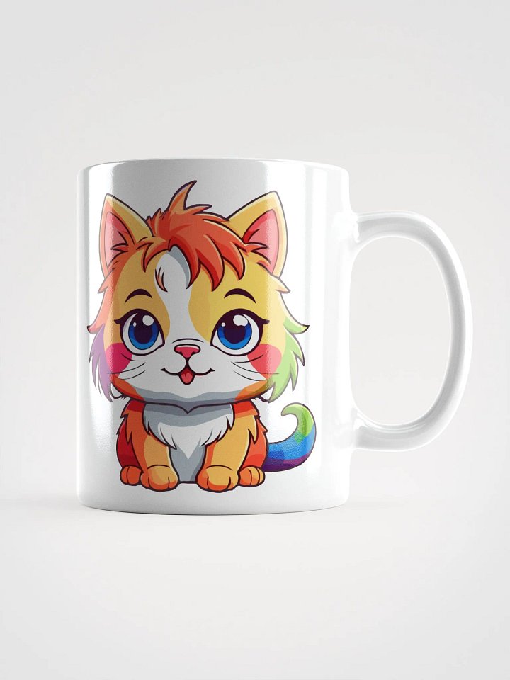 Cute Rainbow Color Cat 1 , Mug product image (1)