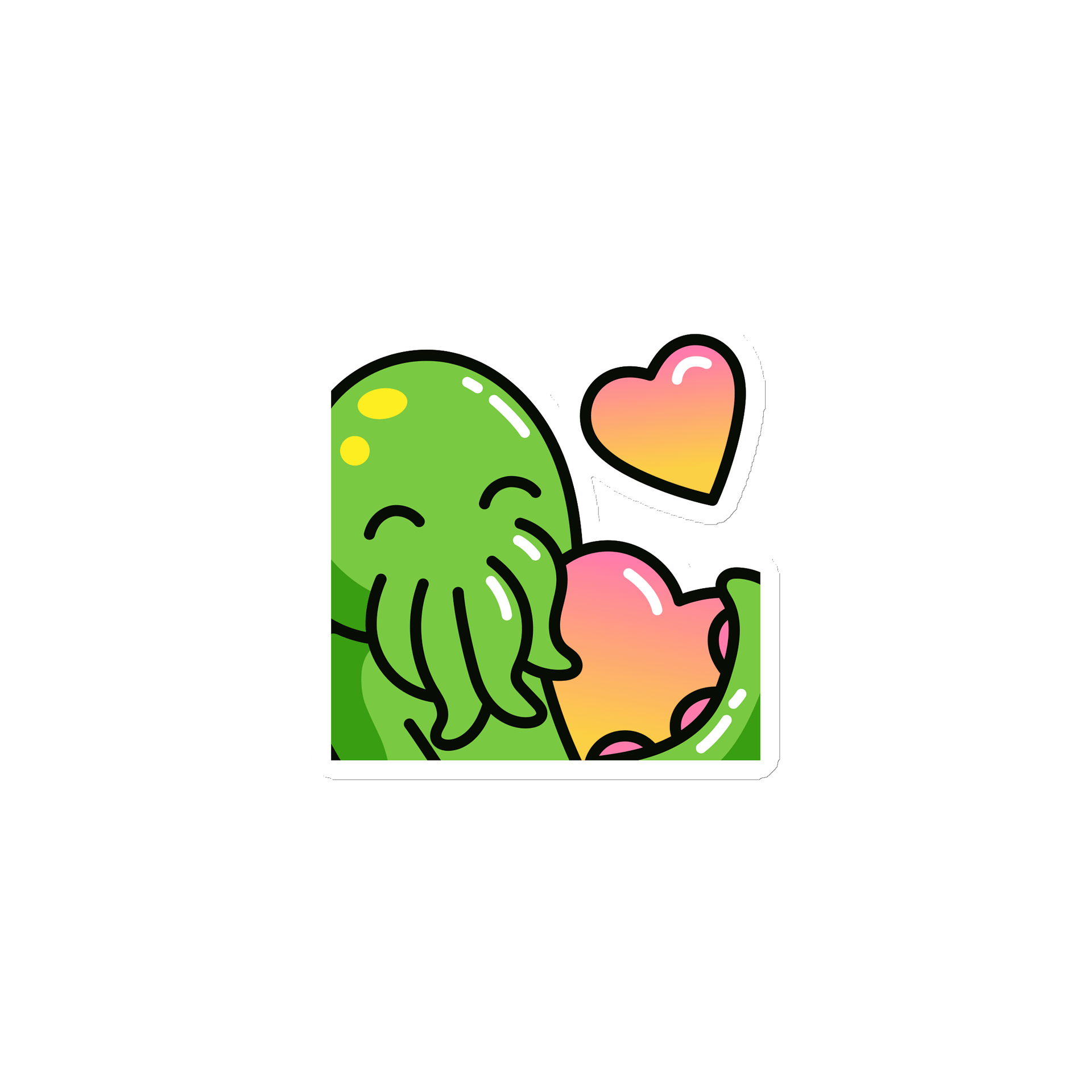 Cthulhu Heart Emote Magnet product image (1)