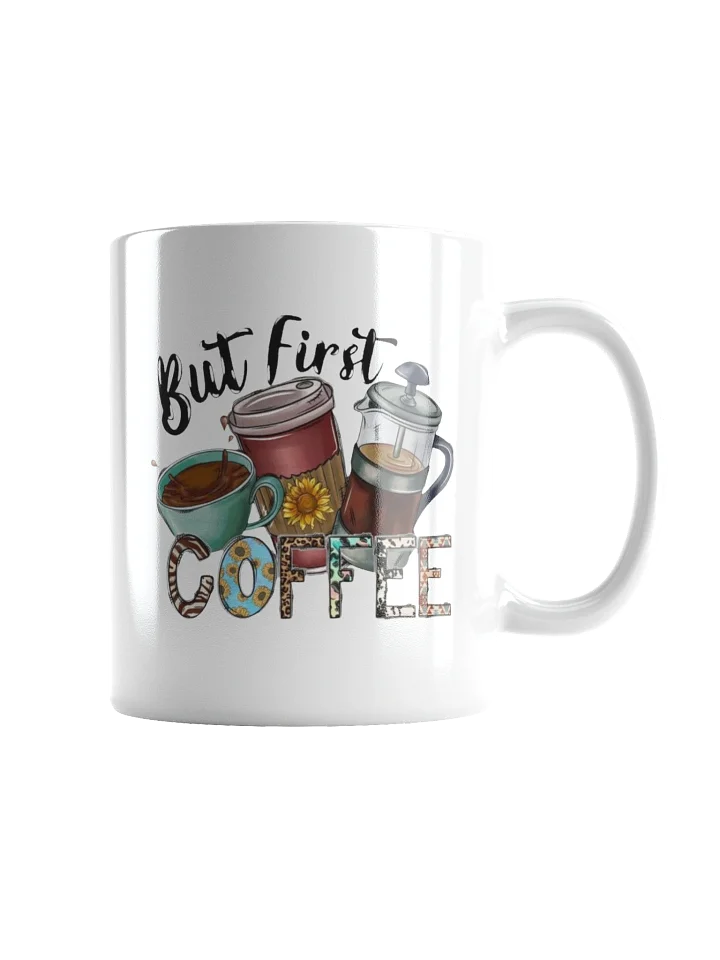 But First Coffee White Glossy Mug product image (1)