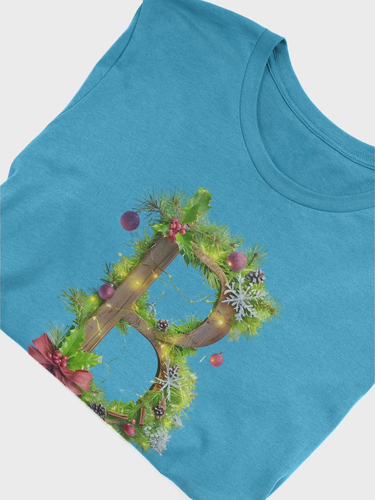 Festive Holiday 'B' Letter T-Shirt product image (10)