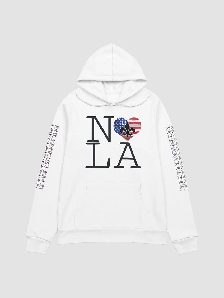 I LOVE NOLA **SUPERSOFT LEGACY HOODIE** (USA HEART INFINITY BACK + INFINITY SLEEVES) product image (2)