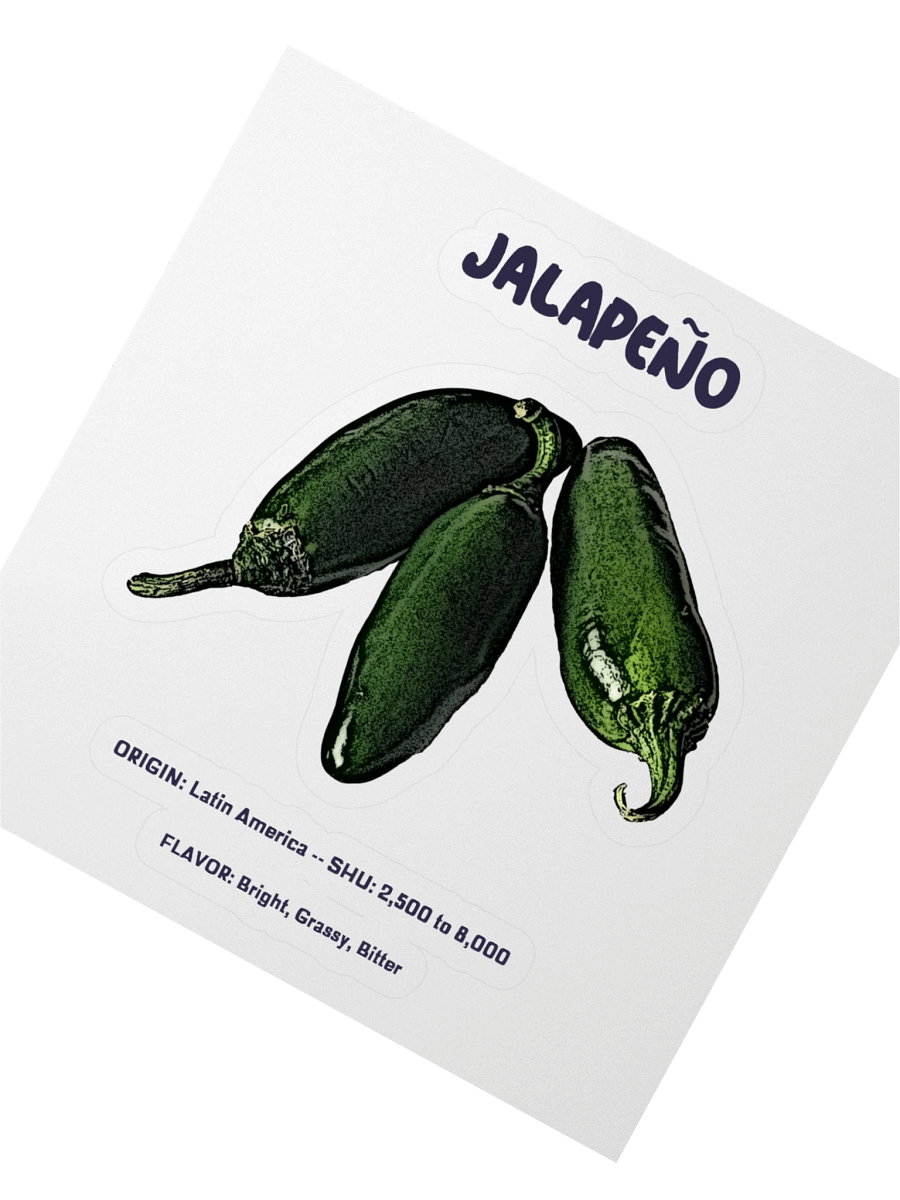 Spicy Jalapeño Kiss Cut Sticker product image (2)