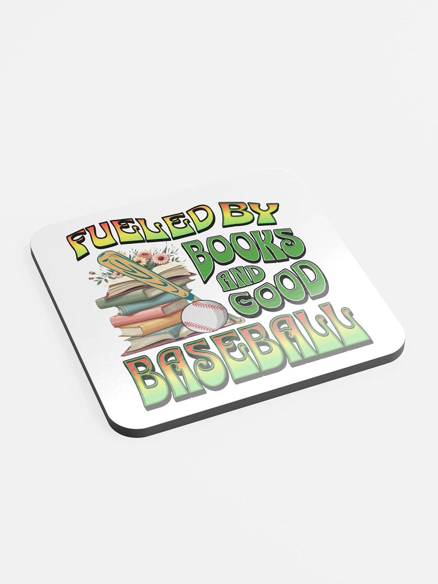 Fueled By Books And Good Baseball Literary Diamond Coaster Set product image (3)
