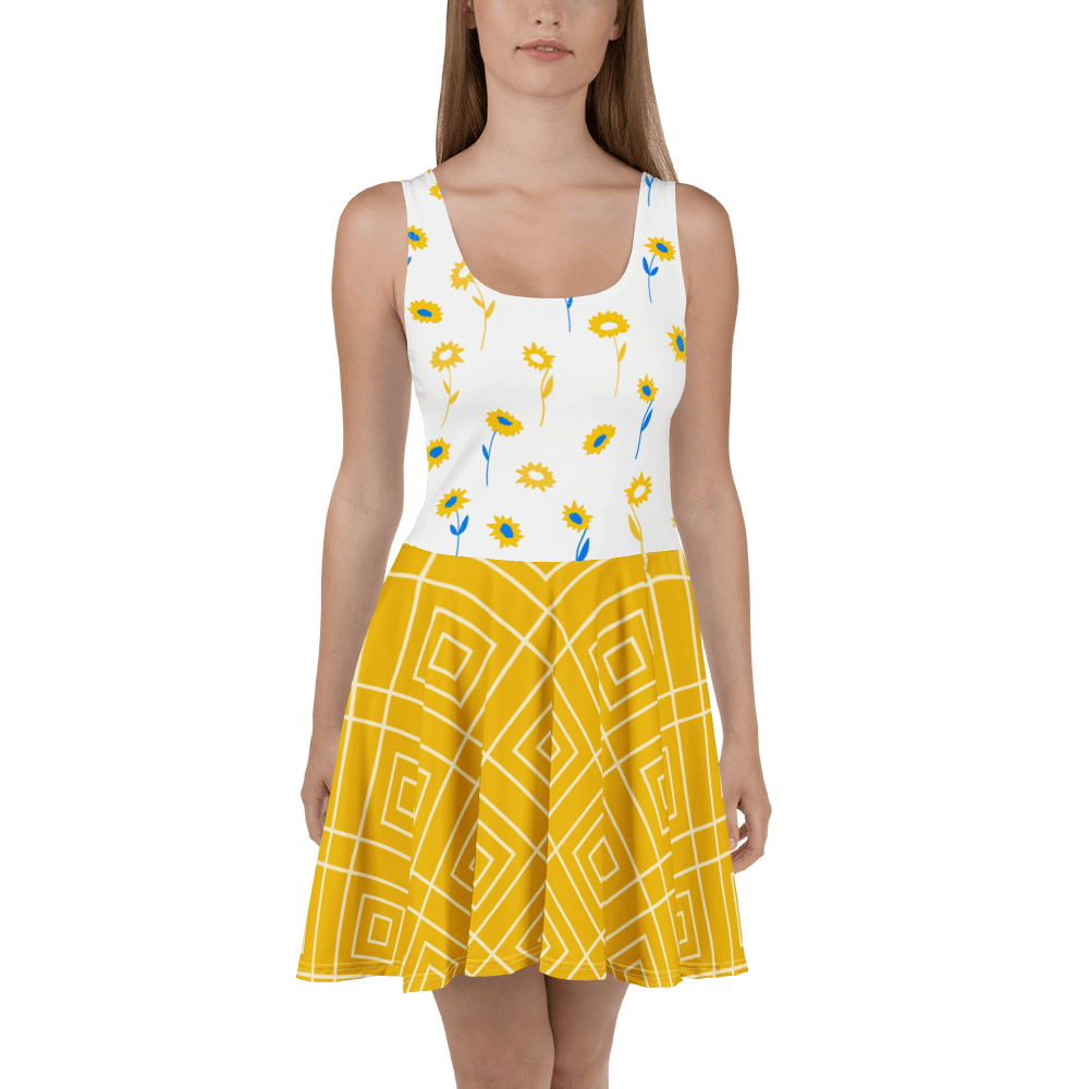 Zabu Sunflower Bliss Skater Dress product image (2)