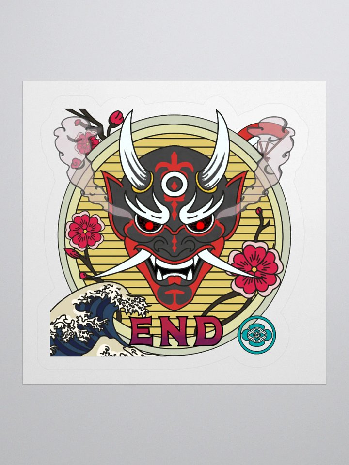Oni Mask Kiss Cut Stickers product image (3)