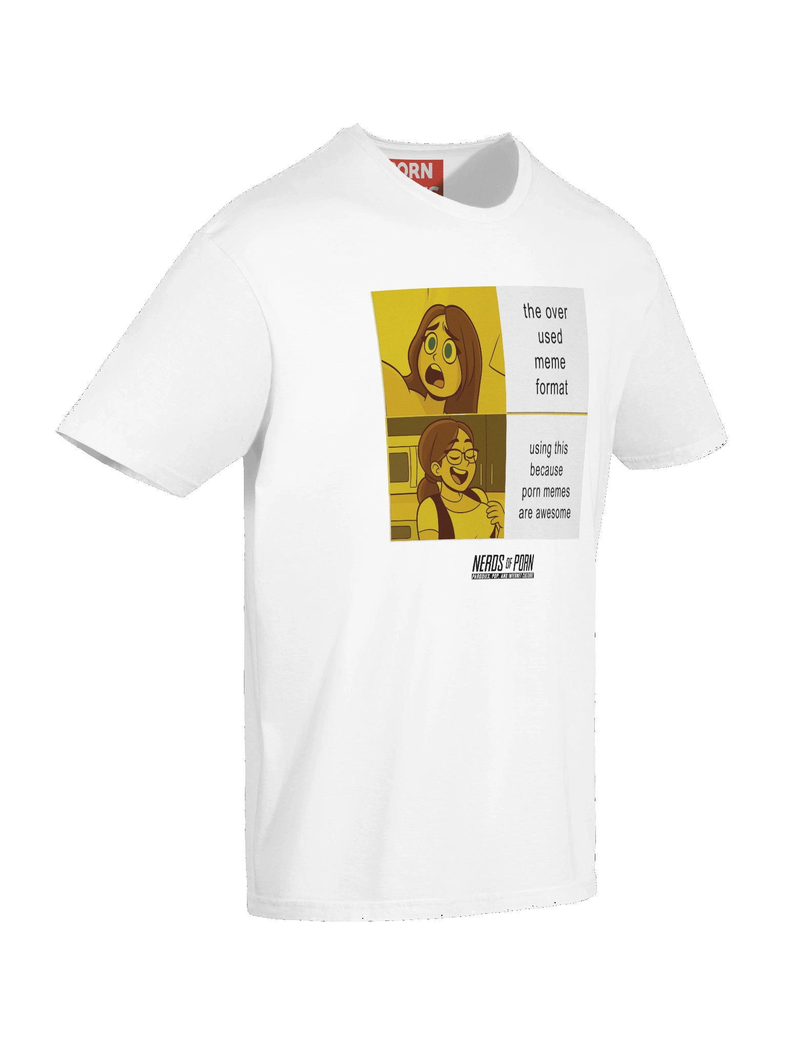 Porn Meme Format Tee (white) product image (7)