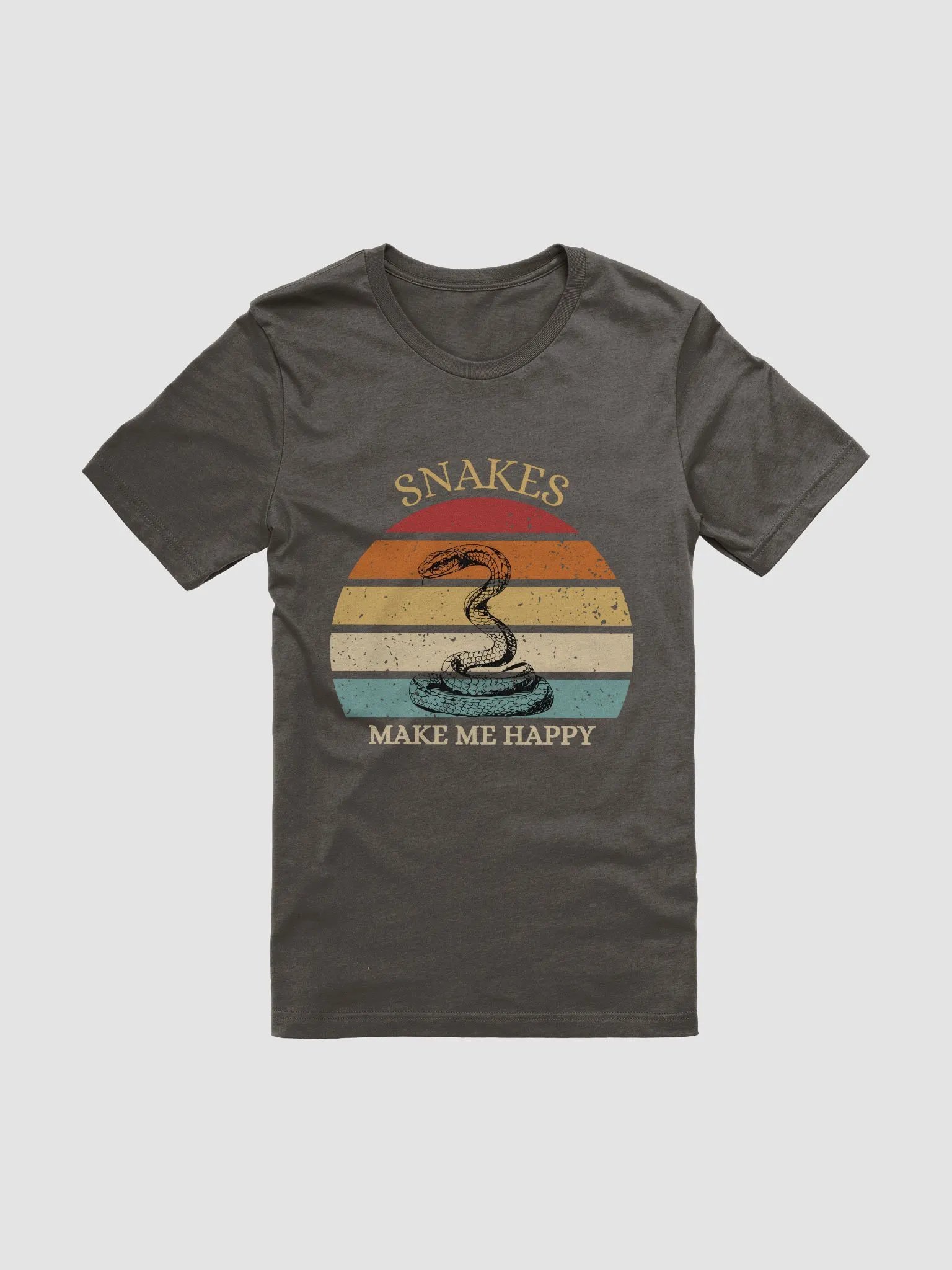 Vintage Snakes Make Me Happy T-shirt product image (1)