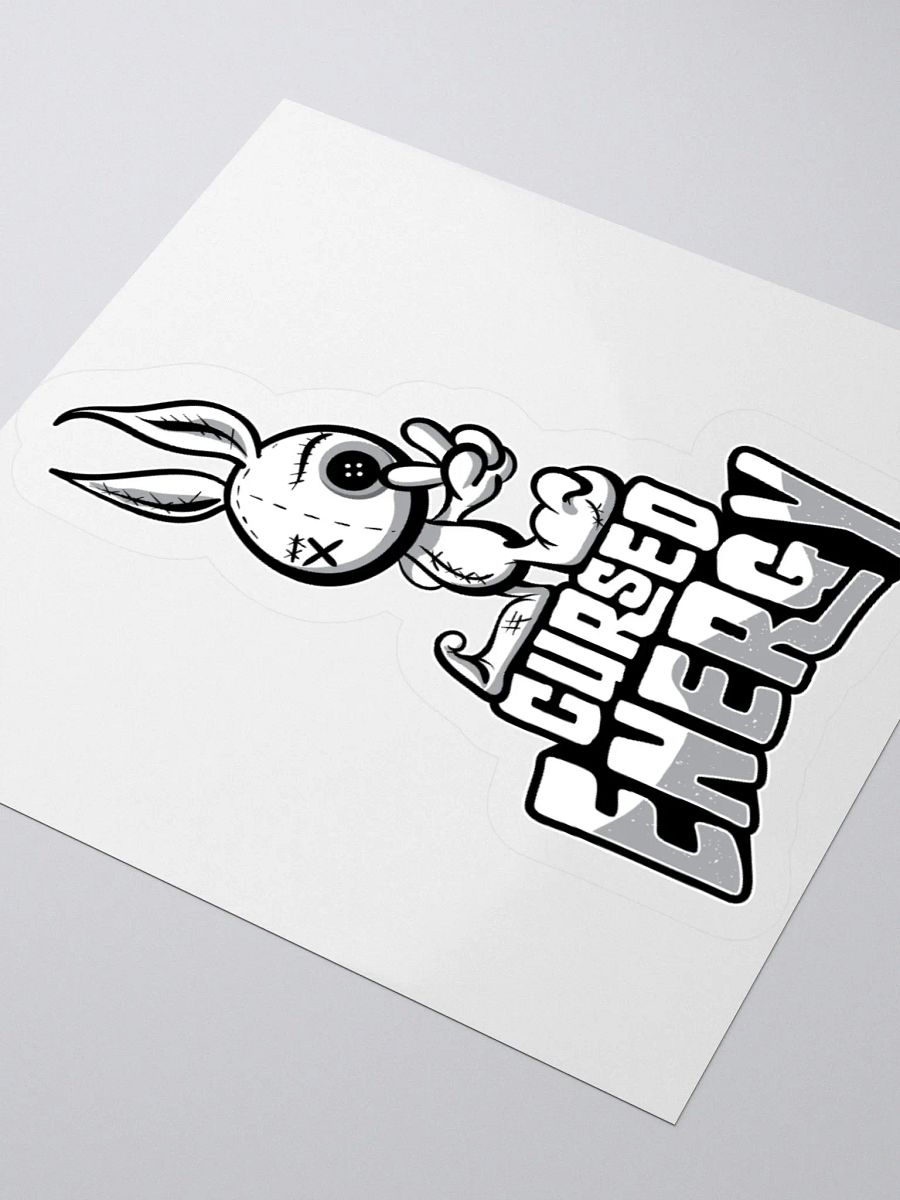 Cute & Creepy "Cursed Energy" Voodoo Doll Sticker product image (9)