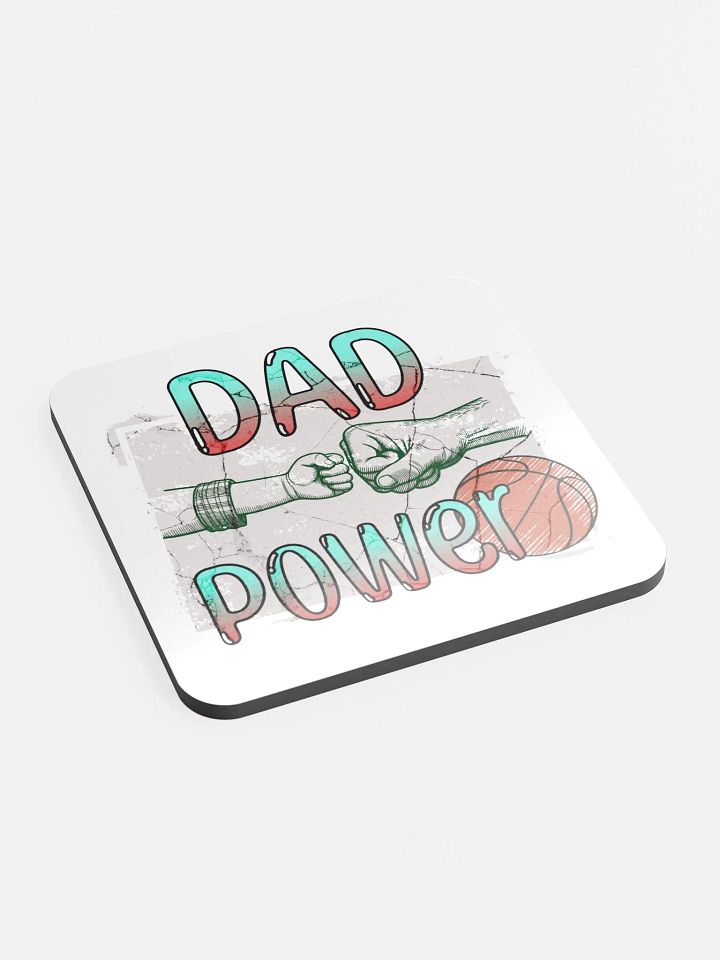 Dad Power Basketball Cork Coaster Set product image (2)