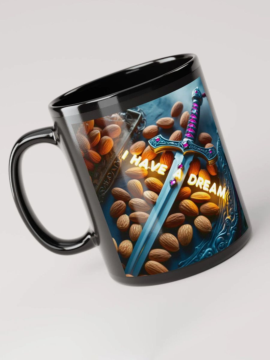 Dreamer's Sword Black Glossy Mug product image (8)