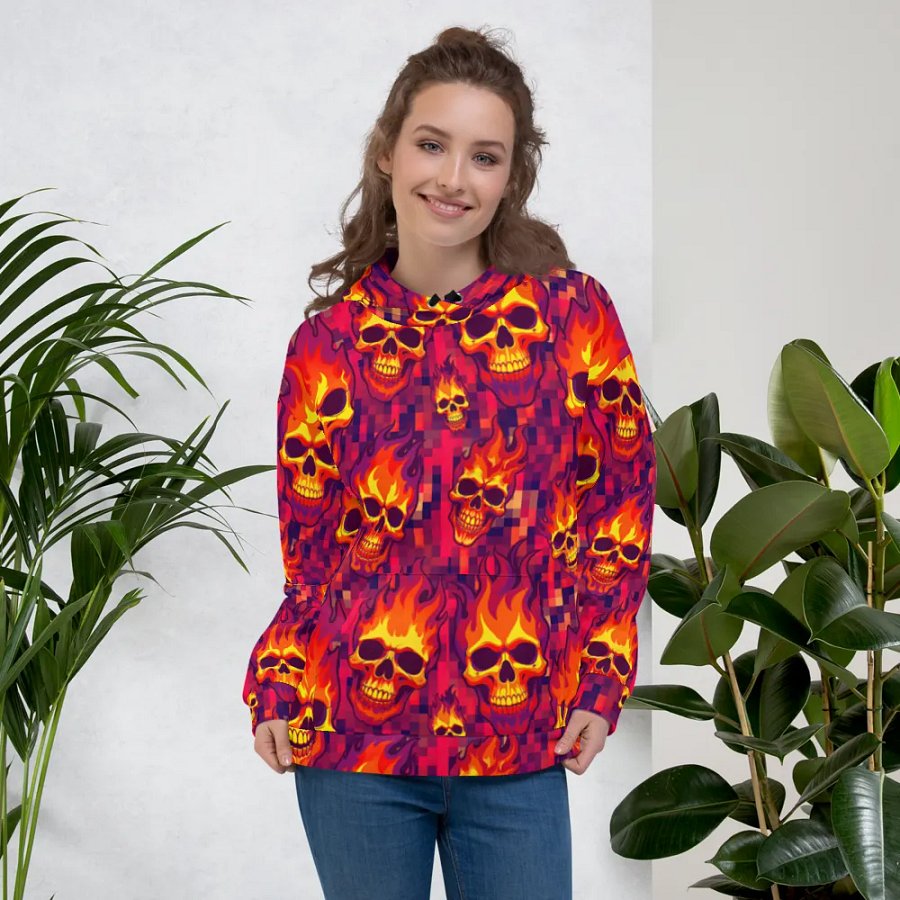 Neon Pixel Inferno Skulls (Primal) product image (5)