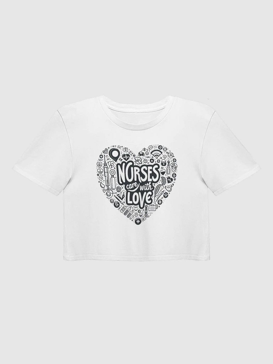 NURSES CARE WITH LOVE crop top product image (1)