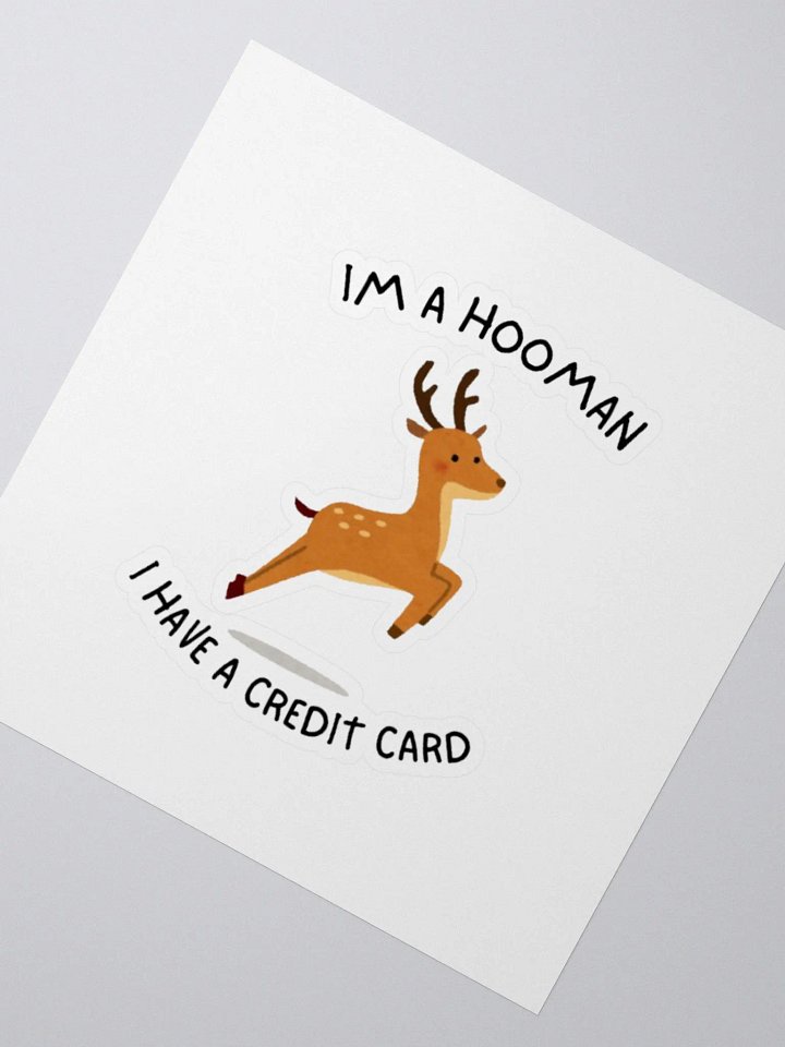 Im a hooman sticker product image (2)