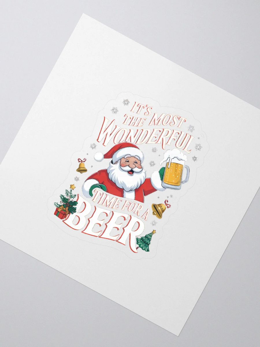 Santa’s Holiday Cheers Kiss Cut Stickers product image (2)