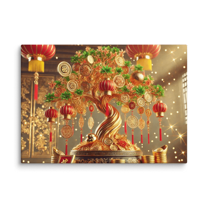 Canva money tree of prosperity, wealth, and good fortune product image (1)