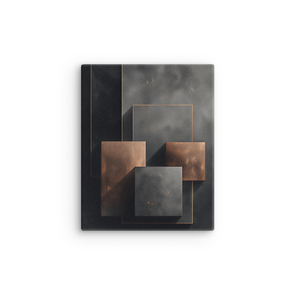 Bronze Geometry in Charcoal – Metallic Texture and Minimal Design product image (12)