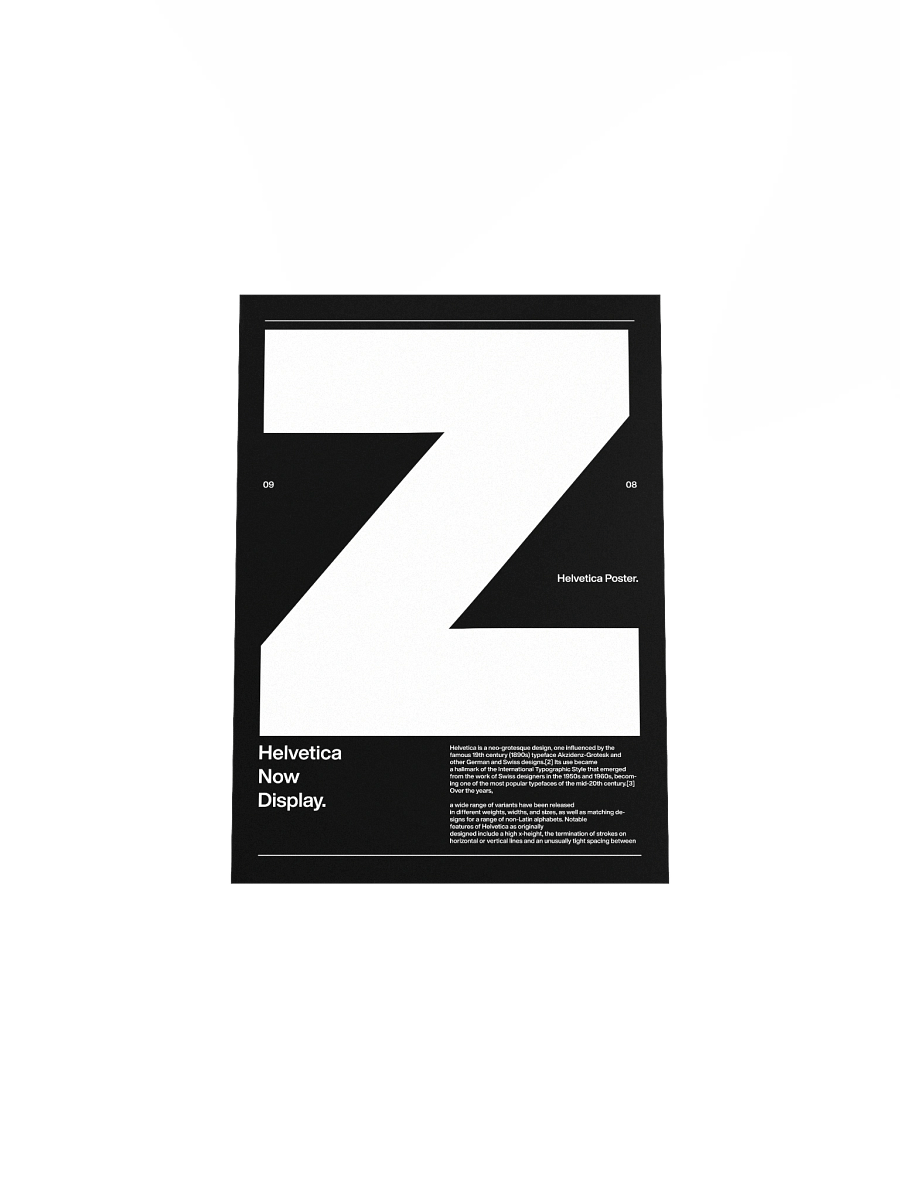 Helvetica Z Poster product image (5)