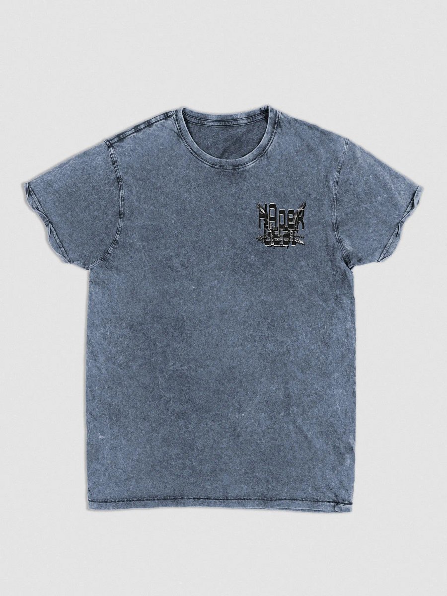 Denim T-Shirt - Embroidered - Black HApex Gear White Logo product image (1)