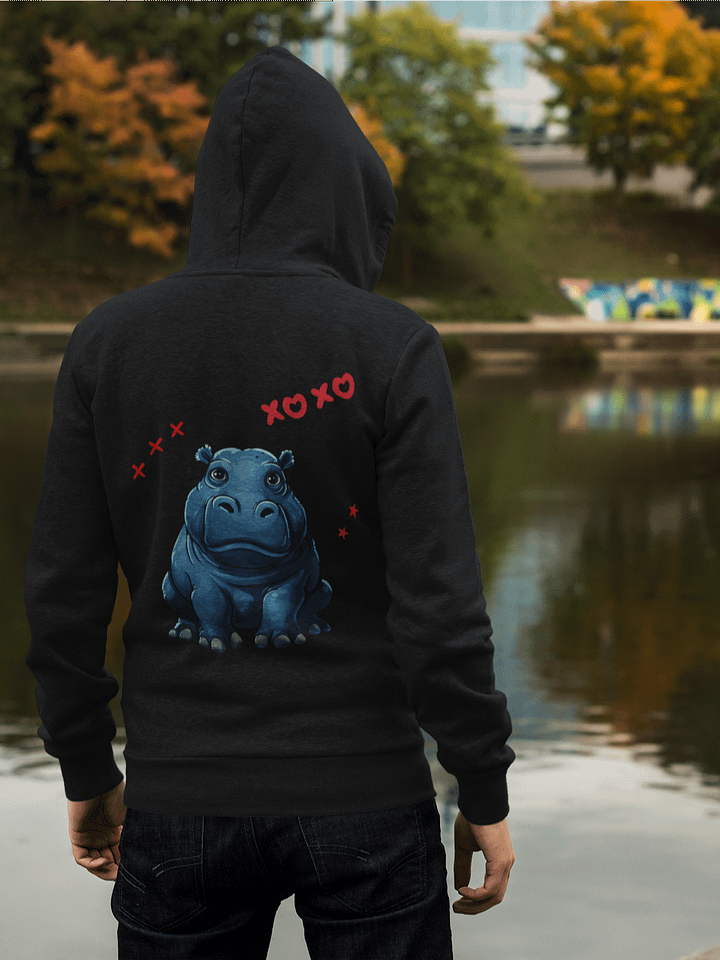 XOXO Hippo Premium Hoodie product image (1)