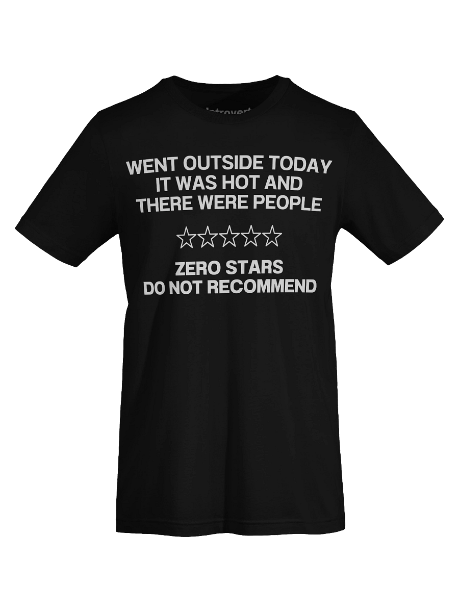 WENT OUTSIDE TODAY IT WAS HOT AND THERE WERE PEOPLE Unisex T-Shirt product image (72)